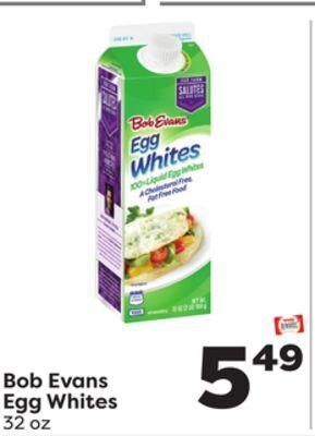 Weis Markets Bob evans egg whites offer