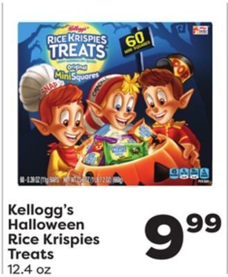 Weis Markets Kellogg's halloween rice krispies treats offer