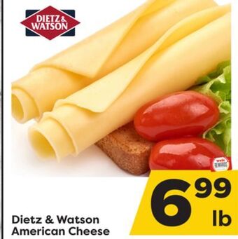 Weis Markets Dietz & watson american cheese offer