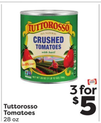 Weis Markets Tuttorosso tomatoes offer