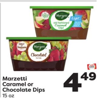 Weis Markets Marzetti caramel or chocolate dips offer