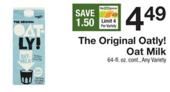 The Fresh Grocer Oat milk offer