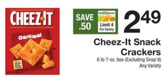 The Fresh Grocer Snack crackers offer