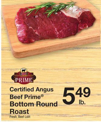 The Fresh Grocer Certified angus beef prime bottom round roast offer