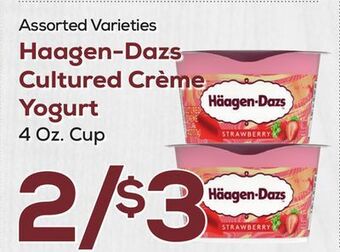 DeCicco & Sons Haagen-dazs cultured crème yogurt offer