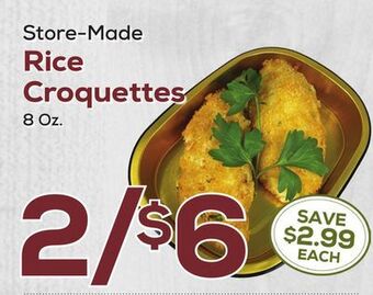 DeCicco & Sons Rice croquettes offer