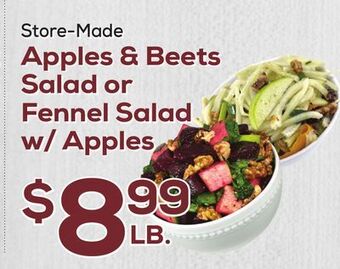 DeCicco & Sons Apples & beets salad or fennel salad w/apples offer