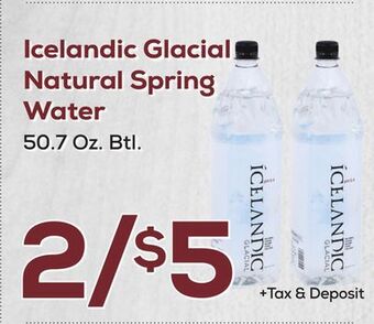 DeCicco & Sons Icelandic glacial natural spring water offer