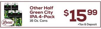 DeCicco & Sons Half green city ipa 4-pack offer