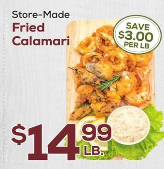 DeCicco & Sons Fried calamari offer