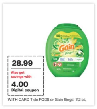 CVS Tide pods or gain flings! 112 ct offer