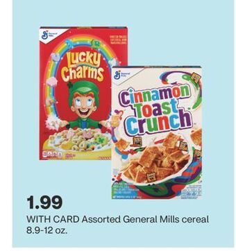 CVS Assorted general mills cereal 8.9-12 oz offer