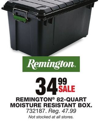 Blain's Farm & Fleet Remington 82-quart moisture resistant box offer