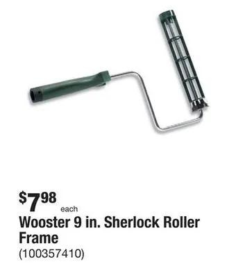 The Home Depot Wooster 9 in. sherlock roller frame offer