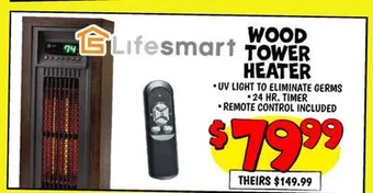 Ollie's Wood tower heater offer