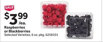 Stop&Shop Raspberries or blackberries offer