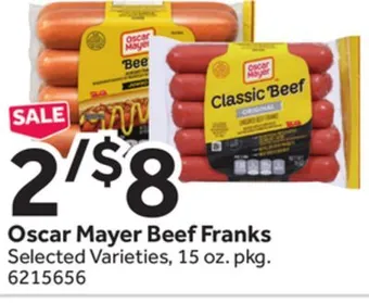 Stop&Shop Oscar mayer beef franks offer