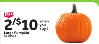 Stop&Shop Large pumpkin offer