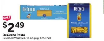 Stop&Shop Dececco pasta offer