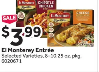 Stop&Shop El monterey entrée offer