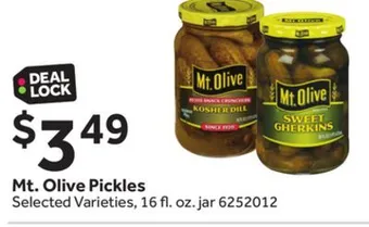 Stop&Shop Mt. olive pickles offer