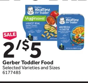 Stop&Shop Gerber toddler food offer