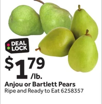 Stop&Shop Anjou or bartlett pears offer