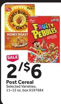 Stop&Shop Post cereal offer