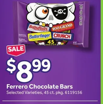 Stop&Shop Ferrero chocolate bars offer