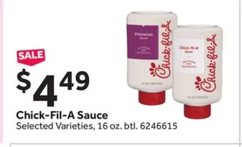 Stop&Shop Chick-fil-a sauce offer