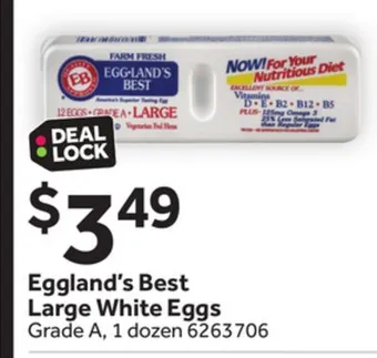 Stop&Shop Eggland's best large white eggs offer