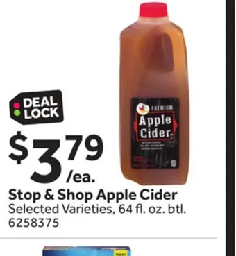 Stop&Shop Stop & shop apple cider offer