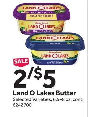 Stop&Shop Land o lakes butter offer