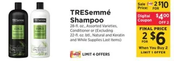 ShopRite Shampoo offer