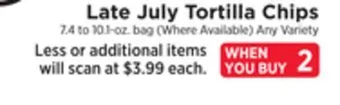 ShopRite Tortilla chips offer