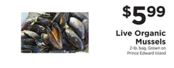 ShopRite Live organic mussels offer