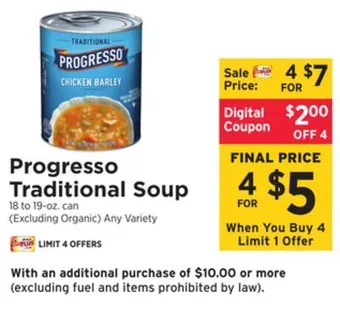 ShopRite Traditional soup offer