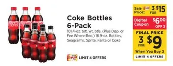 ShopRite Bottles 6-pack offer