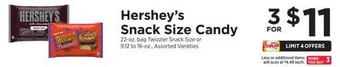 ShopRite Snack size candy offer