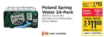 ShopRite Water 24-pack offer