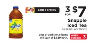 ShopRite Iced tea offer