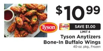 ShopRite Anytizers bone-in buffalo wings offer