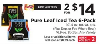 ShopRite Iced tea 6-pack offer