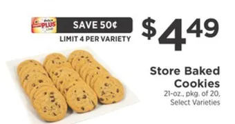 ShopRite Store baked cookies offer