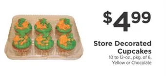 ShopRite Store decorated cupcakes offer