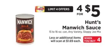 ShopRite Manwich sauce offer