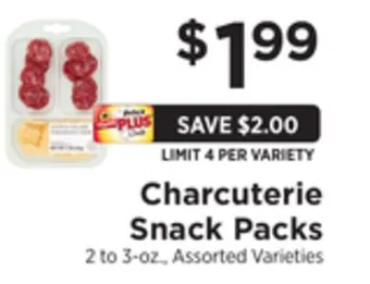 ShopRite Charcuterie snack packs offer