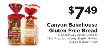 ShopRite Bakehouse gluten free bread offer