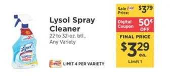 ShopRite Spray cleaner offer