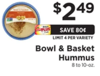 ShopRite Hummus offer